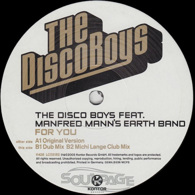 The Disco Boys feat. Manfred Mann's Earth Band - For You