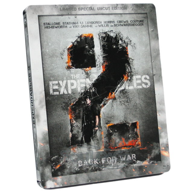 Sylvester Stallone, Arnold Schwarzenegger, Bruce Willis, Chuck Norris, Dolph Lundgren, Jason Statham, Jean-Claude van Damme, Jet Li, Liam Hemsworth, Novak Djokovic, Randy Couture, Scott Adkins - The Expendables 2 - Fan Edition [Steelbook]