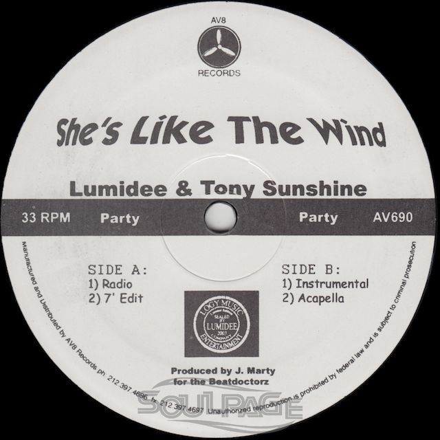 Lumidee & Tony Sunshine - She's Like The Wind