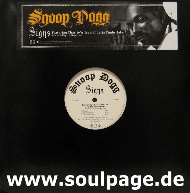 Snoop Dogg feat. Charlie Wilson & Justin Timberlake - Signs