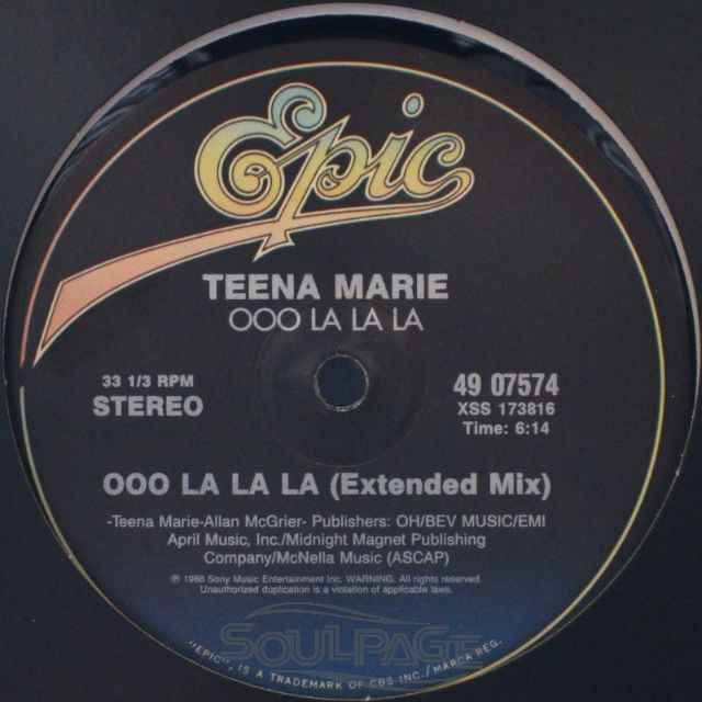 Teena Marie - Ooo La La La