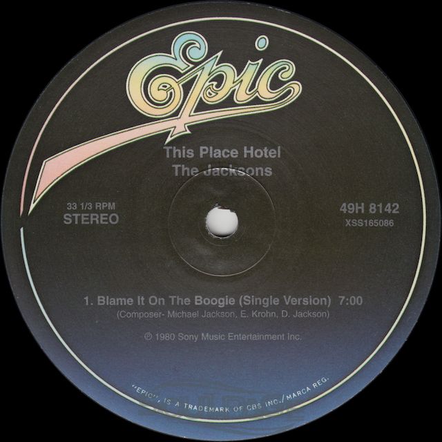 The Jacksons - Blame It On The Boogie / This Place Hotel